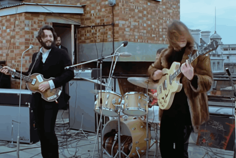 Get Back Beatles Performing Get Back on Rooftop