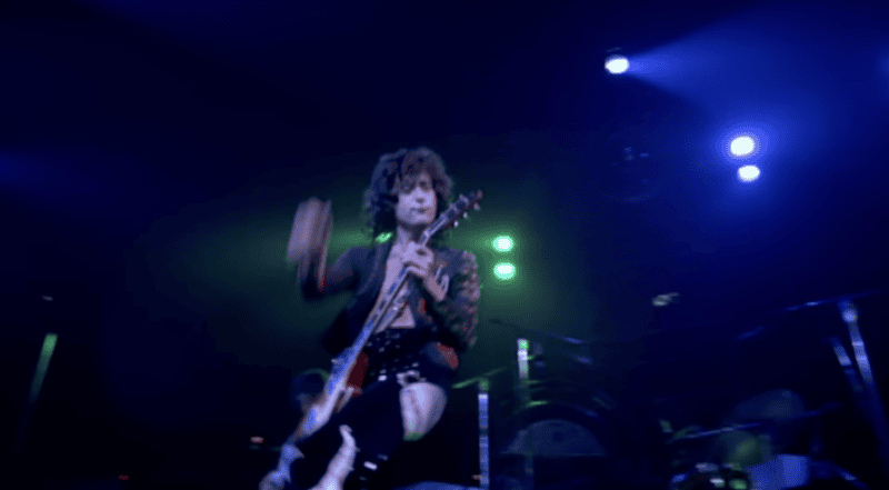 Jimmy Page on stage