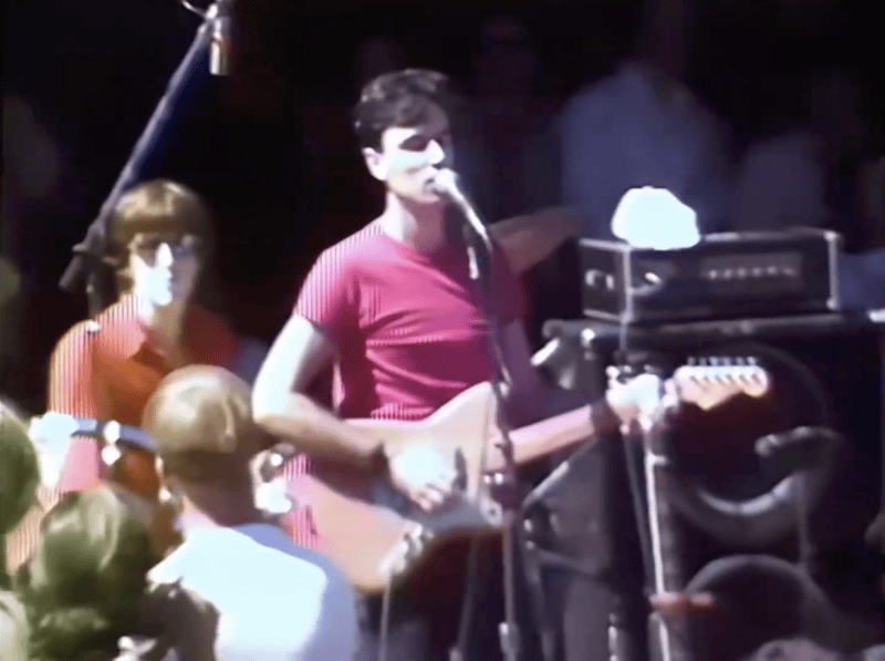 The Talking Heads performing in Berkley